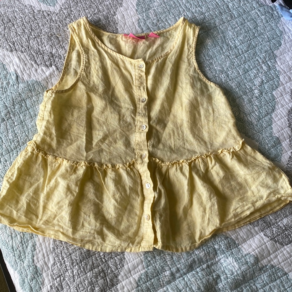 100% Linen Isaac Mizrahi shirt. US small and perfect condition